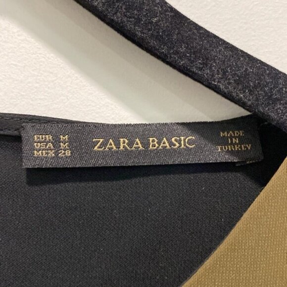 Zara Black Colour Block Top size medium - Picture 11 of 12